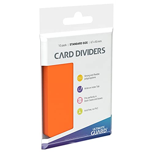 Ultimate Guard Divider Protective Card Sleeves (10 Piece), Light Orange