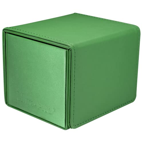 Ultra Pro - Vivid Alcove Edge Deck Box (Green) - Stores & Protects Up To 100 Standard Size Collectible Cards, Baseball Cards, Gaming Cards, Sports Cards or Any Standard Size Cards In Your Collection