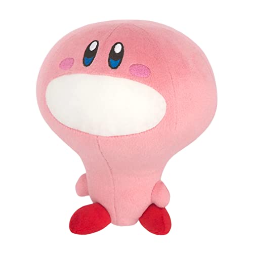 Sanei Boeki KP58 Kirby All Star Collection Kirby Plush Toy, Size S, Height 6.9 inches (17.5 cm)