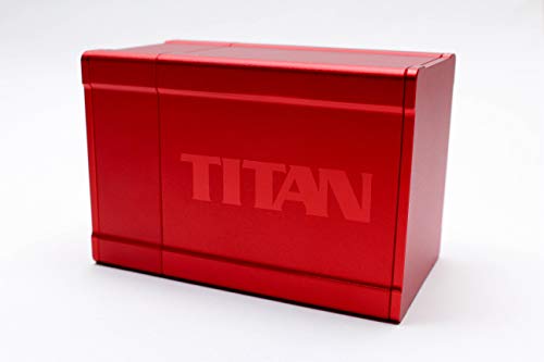 Red Satin Titan Solid Box Gods Premium High Strength Deck Box Case Protector