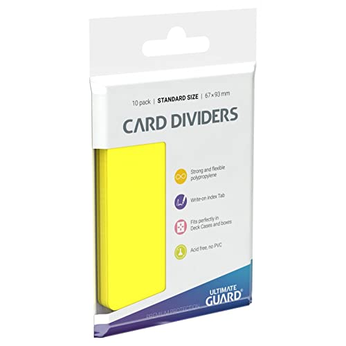 Ultimate Guard Card Divider (10 Pack), Light Yellow