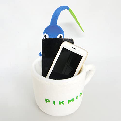 Sanei Boeki PKZ02 Pikmin Plush Merchandise Series, Blue Pikmin Accessory Holder (Mug), Height 5.9 inches (15 cm)