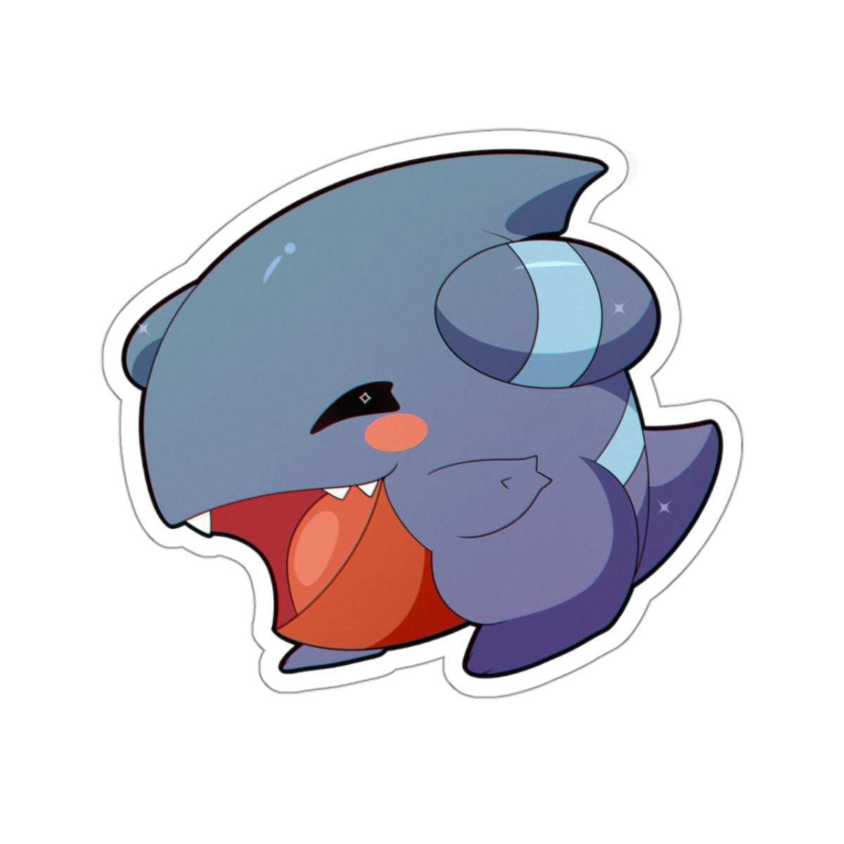 Gible Poke Kiss-Cut Stickers