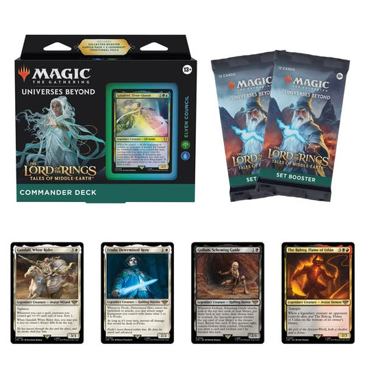 Magic: The Gathering The Lord of the Rings Commander Deck Bundle – Elven Council