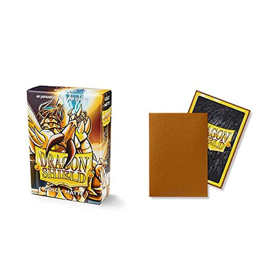 Dragon Shield Matte Mini Japanese Gold 60 ct Card Sleeves Individual Pack