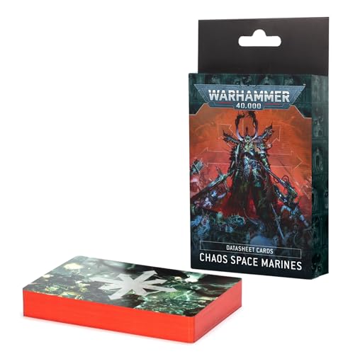 Games Workshop - Warhammer 40K - Chaos Space Marines - Datasheet Cards