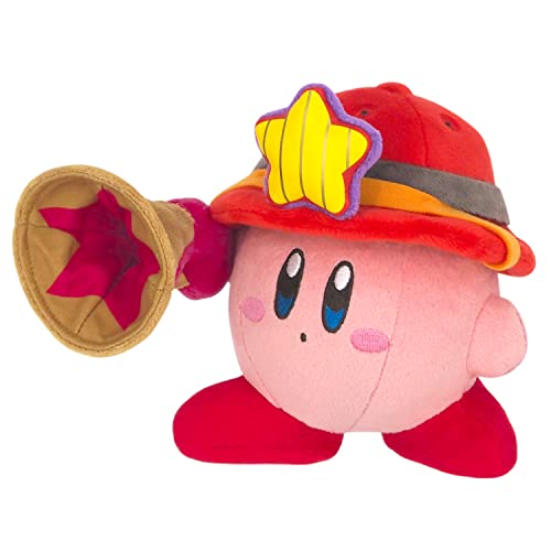 Sanei Boeki KP63 Kirby All Star Collection Ranger Kirby Plush Toy, Size S, Height 5.7 inches (14.5 cm)