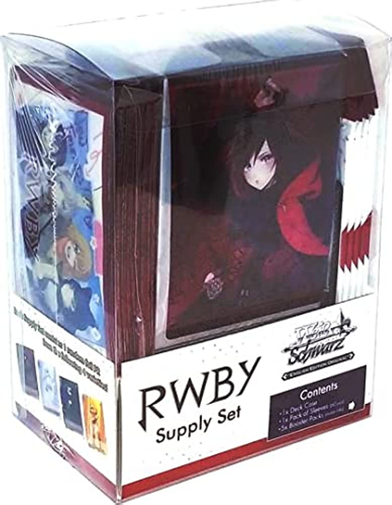 Weiss Schwarz: RWBY Supply Set - 5 Packs, Sleeves, Deck Case