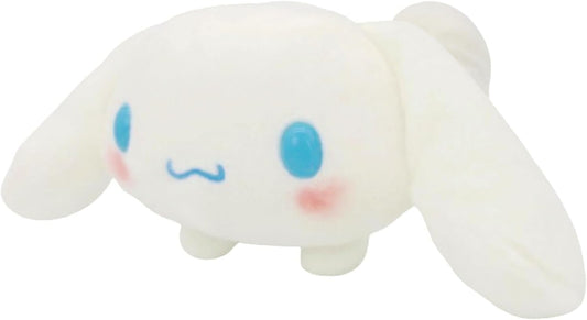 Sanrio Fluffy Cinnamoroll, Yes Type Plush Toy, H 4.1 x W 5.5 x D 5.9 inches (10.5 x 14 x 15 cm)