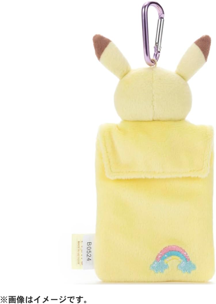 Pokemon Piece Plush Card Case Pikachu Plush Toy Height Approximately 5.5 inches (14 cm)