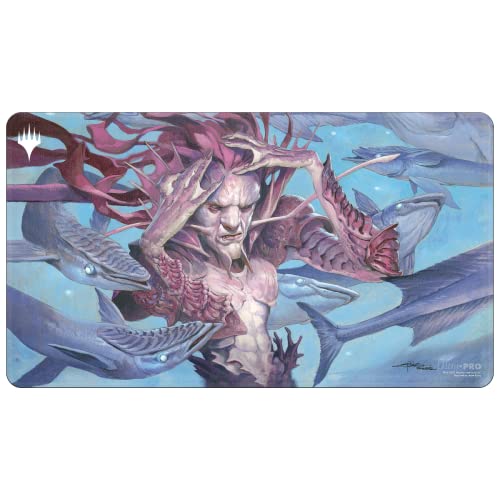 Ultra PRO - Dominaria Remastered Black Stitched Playmat ft. Mystic Remora - Protect Your Cards During Gameplay from Scuffs & Scratches, Perfect as Oversized PC Mouse Pad for Gaming & Desk Mat