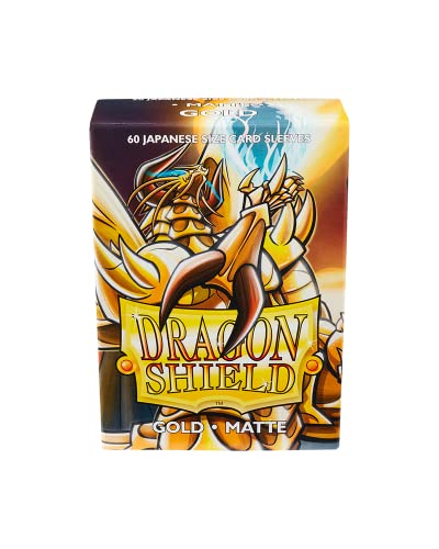 Dragon Shield Matte Mini Japanese Gold 60 ct Card Sleeves Individual Pack