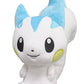 Sanei PP103 Pokemon All Star Collection Pachirisu Plush, 7", White, Blue