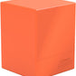Ultimate Guard Boulder Solid 100+, Deck Case for 100 Double-Sleeved TCG Cards, Neon Orange, Secure & Durable Storage for Trading Card Games, No Transparency
