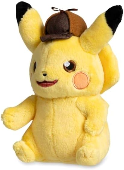 Pokémon Center: Detective Pikachu Returns: Detective Pikachu Plush, 8 ¼ Inch