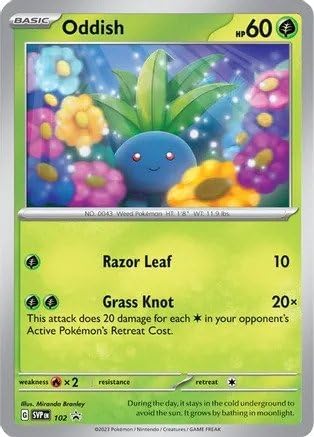 Pokemon TCG Promo Oddish Card 102