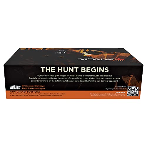 Magic: The Gathering Innistrad: Midnight Hunt Set Booster Box | 30 Packs (360 Magic Cards)