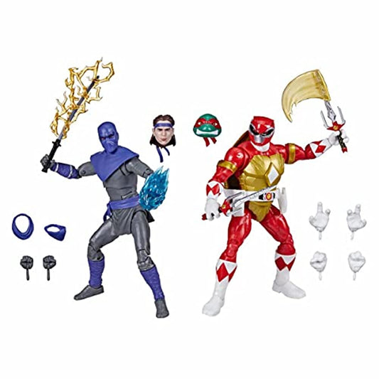 Power Rangers Teenage Mutant Ninja Turtles Lightning Collection Foot Soldier Tommy & Raphael Red Action Figure 2-Pack
