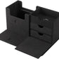 Gamegenic The Academic 133+ XL Premium Deck Box | Double-Sleeved Card Storage | Card Game Protector | Holds Up to 122 Cards Plus Game Accessories | Black/Black Color