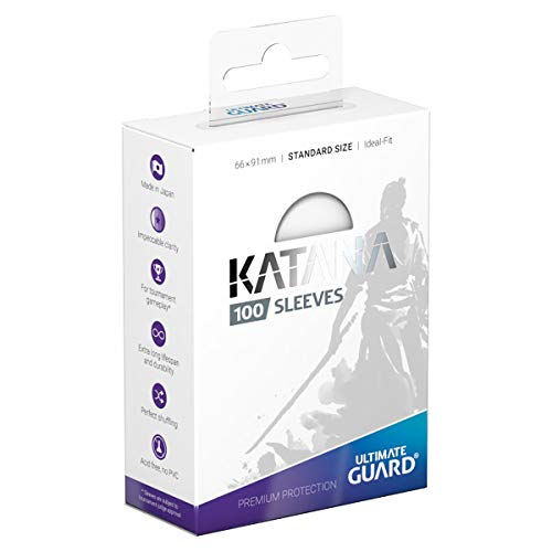 Ultimate Guard Katana Sleeves Standard Size Clear Transparent (100)