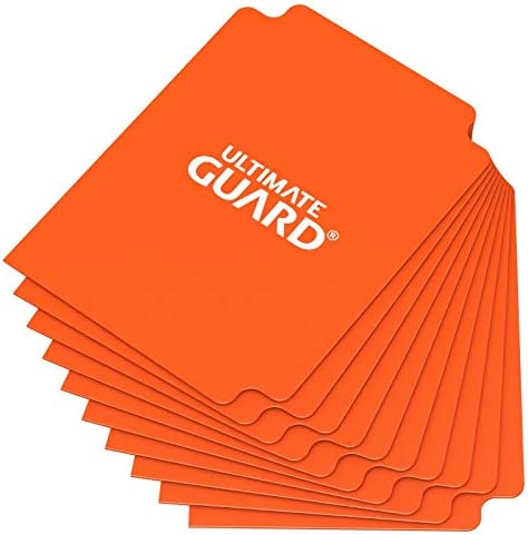 Ultimate Guard Card Dividers Lot - Orange - 10 Packs (100 Dividers)