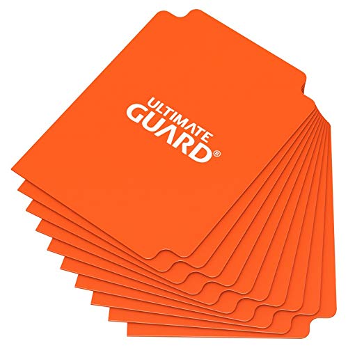 10 Packs Ultimate Guard Orange Card Dividers (10) Standard Size Display Case