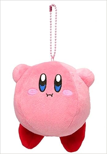 Kirby Kirby MC stuffed toy with ball chain mascot  hovering star