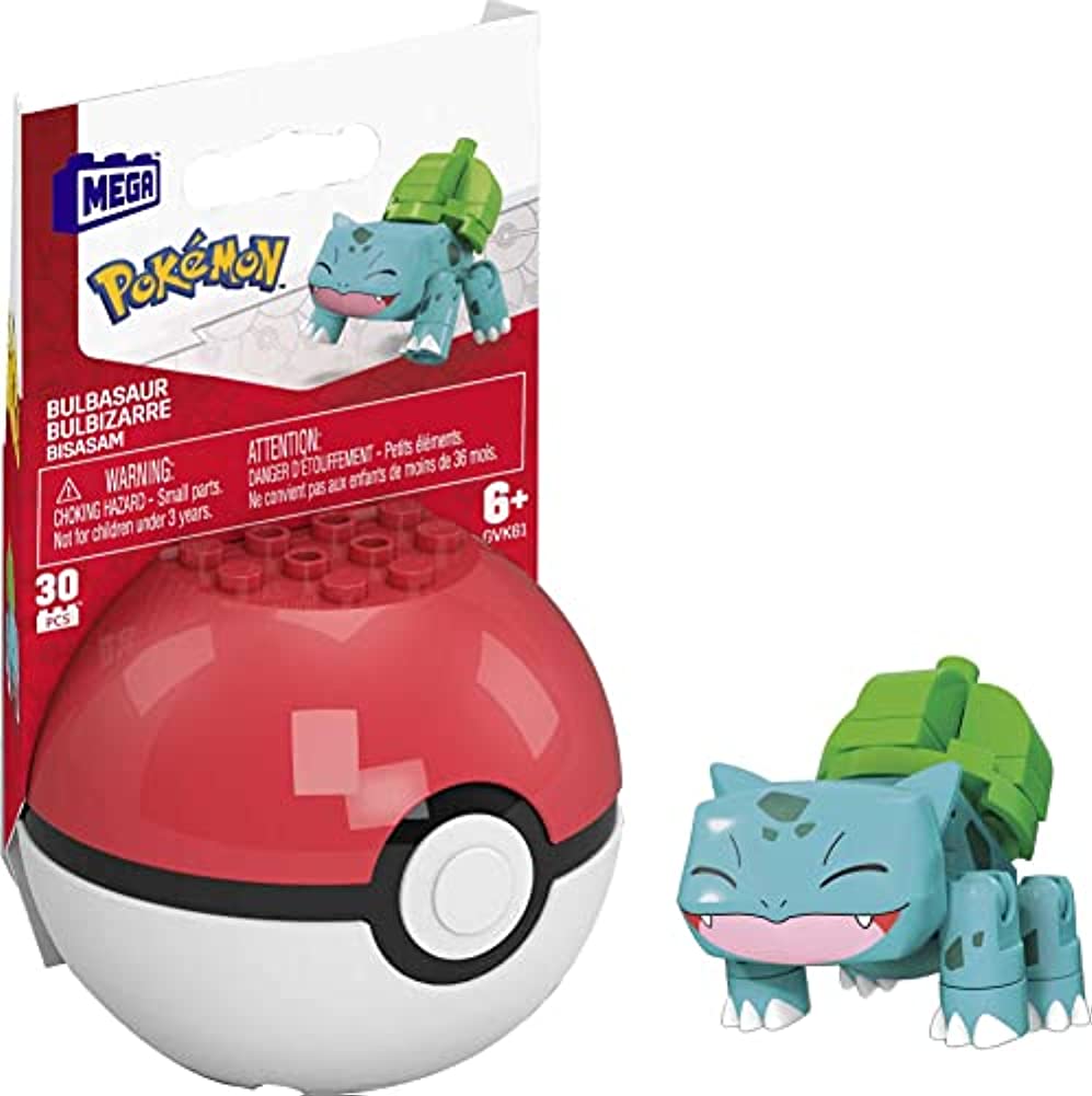 Mega Construx Pokemon Bulbasaur Construction Set, Building Toys for Kids [Amazon Exclusive]