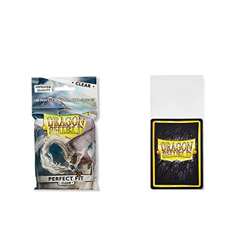 5 Packs Dragon Shield Inner Sleeve Clear Standard Size 100 ct Card Sleeves Value Bundle!