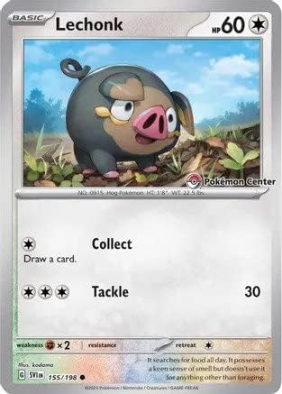 Pokemon TCG Lechonk [Pokemon Center] - SV: Scarlet & Violet Promo Cards (SV 155/198)