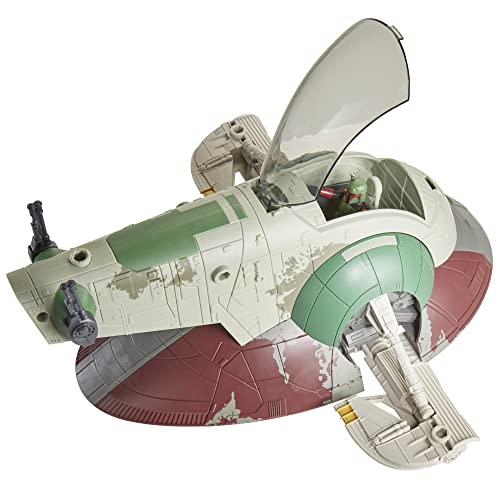 Star Wars Mission Fleet Starship Skirmish, 2.5 Inch Boba Fett Action Figure and Starship Vehicle, Toys for 4 Year Old Boys and Girls and Up