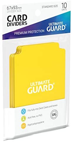 Ultimate Guard Card Dividers - Yellow (10 Dividers)