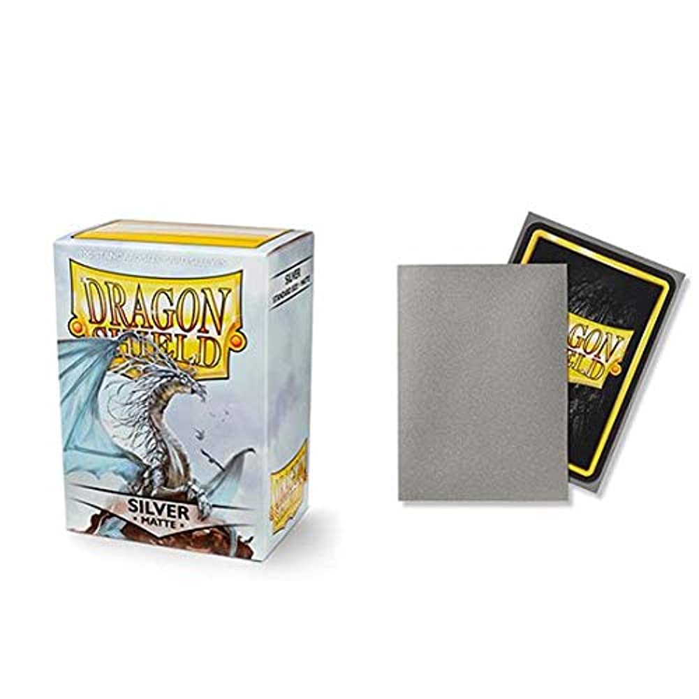 Dragon Shield Matte Silver Standard Size 100 ct Card Sleeves Individual Pack