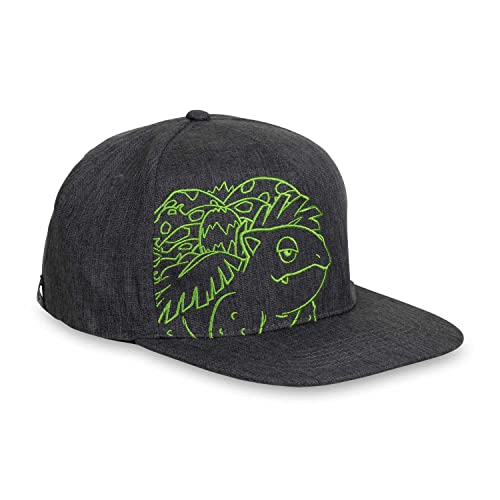 Pokemon Center Venusaur Charcoal Flat-Bill Hat (One Size-Adult)