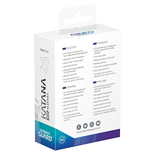 Ultimate Guard Katana Sleeves Standard Size White (100)