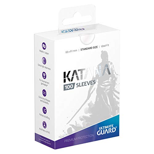 Ultimate Guard Katana Sleeves Standard Size Clear Transparent (100)