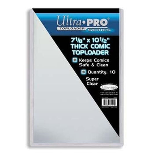 Ultra Pro 7-1/8" X 10-1/2" Thick Comic Toploader 10ct