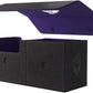 Gamegenic The Academic 133+ XL Premium Deck Box - Double-Sleeved Card Storage, Card Game Protector, Holds Up to 122 Cards Plus Game Accessories, Black/Purple Color