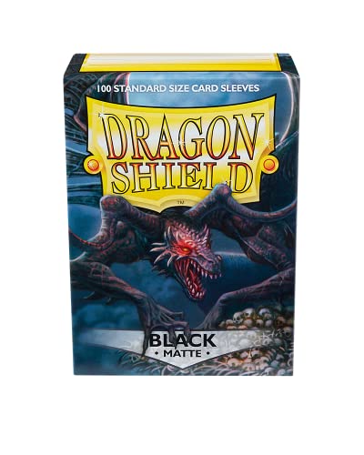 Dragon Shield Matte Black 100 Protective Sleeves