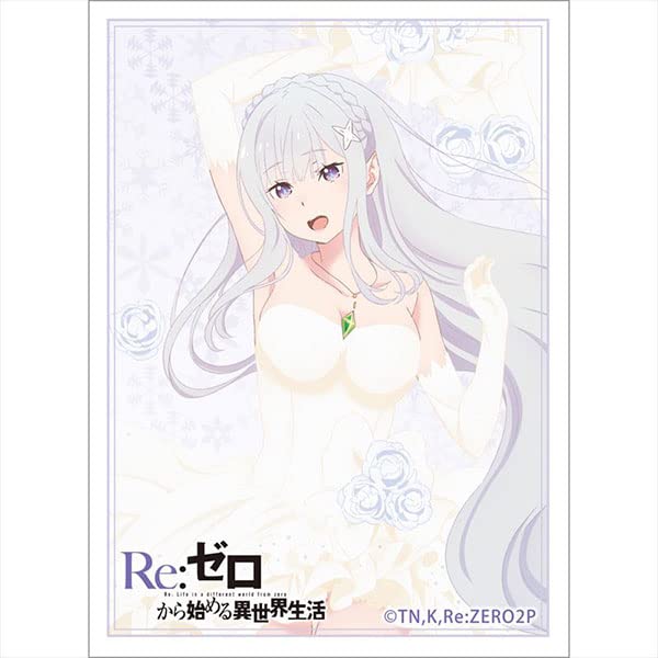 Bushiroad High Grade 60ct Printed Art Card Sleeves Re Zero Starting Life in Another World Emilia Wedding