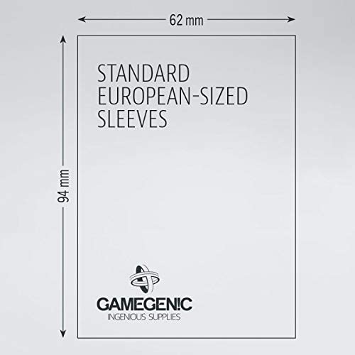 Gamegenic 50ct Prime Board Game Sleeves Display Case (10 Packs) - Standard European