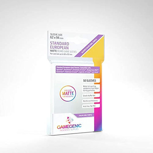 Gamegenic Matte Board Game Sleeves 50ct Standard European