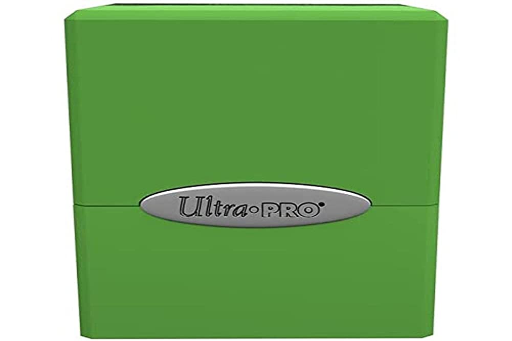 Ultra PRO Satin Cube Deck Box – Portacarte Glitter Rosso Per Oltre 100 Carte Da Gioco In Formato Standard, Custodia Rigida Con Chiusura A Scatto