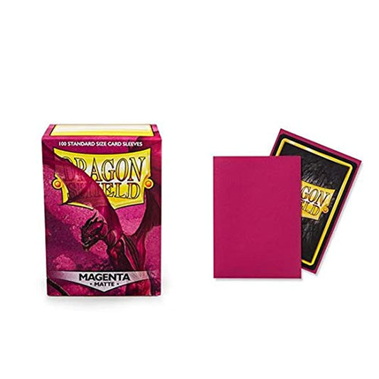 Dragon Shield Matte Magenta Standard Size 100 ct Card Sleeves Individual Pack
