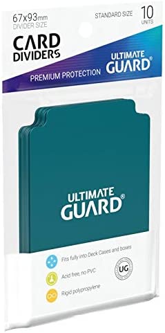 Ultimate Guard Card Dividers Lot - Petrol - 10 Packs (100 Dividers)