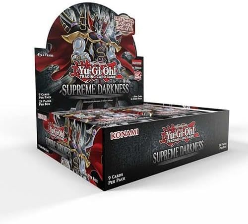 YuGiOh Supreme Darkness Trading Card Game 1st Edition Booster Box - 24 Packs - Presale Ships 1/24/2025