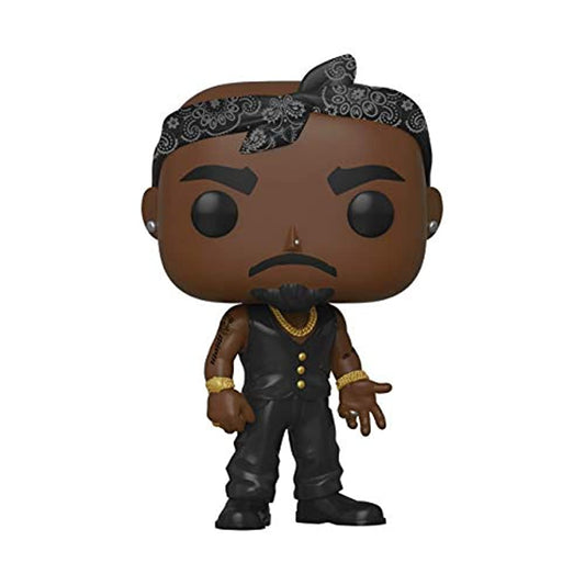Funko POP! Rocks: Tupac - Vest with Bandana, Multicolour,3.75 inches