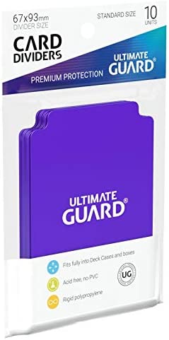 Ultimate Guard Card Dividers Lot - Purple - 10 Packs (100 Dividers)