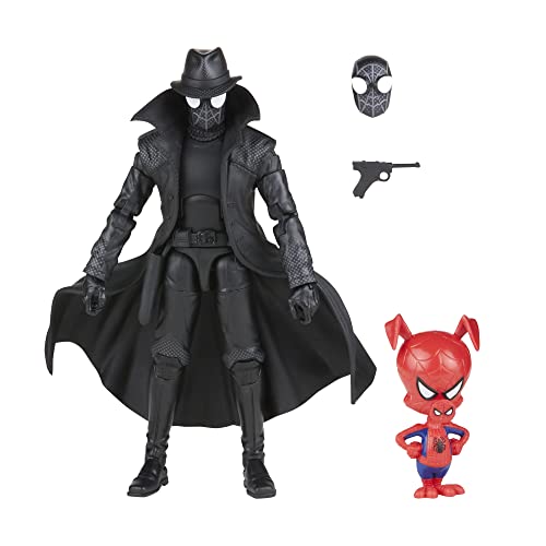 Marvel Legends Series Spider-Man 60th Anniversary Spider-Man Noir and Spider-Ham 6-inch Action Figures, 2 Accessories