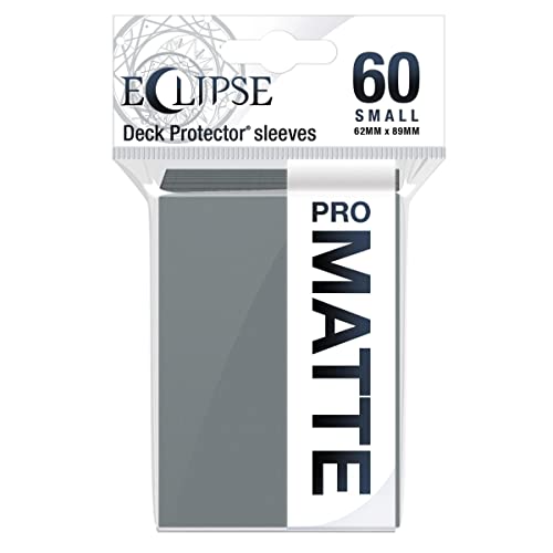 Ultra Pro - Eclipse Matte Small Sleeves 60 Count (Smoke Grey) - Protect All Your Gaming Cards, Sports Cards, and Collectible Cards with Ultra Pro's ChromaFusion Technology